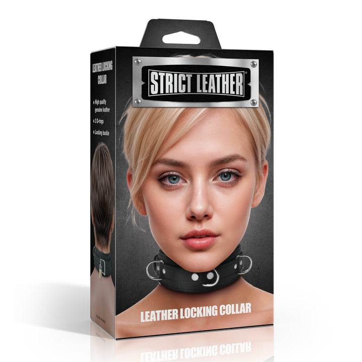 Strict Leather Premium Locking Collar
