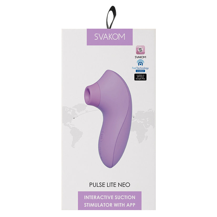 Svakom Pulse Lite Neo App-Controlled Clitoral Stimulator in Lavender
