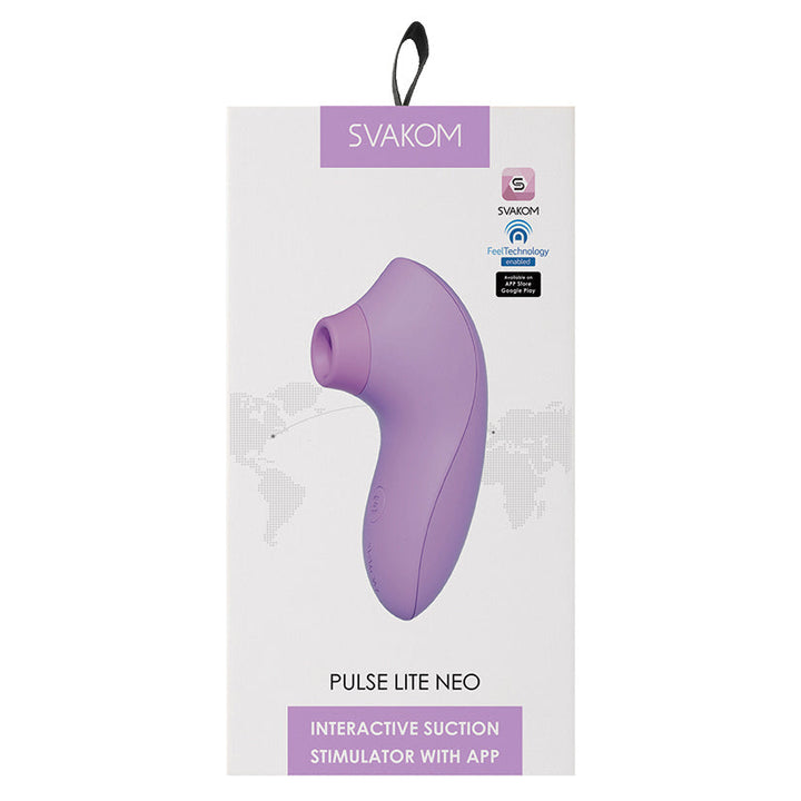 Svakom Pulse Lite Neo App-Controlled Clitoral Stimulator in Lavender