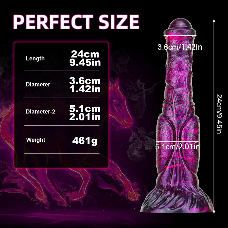 🐴 9.45 Inch Mustang Silicone Horse Dildo | Buy 1 & Unlock a Mystery Gift 🎁