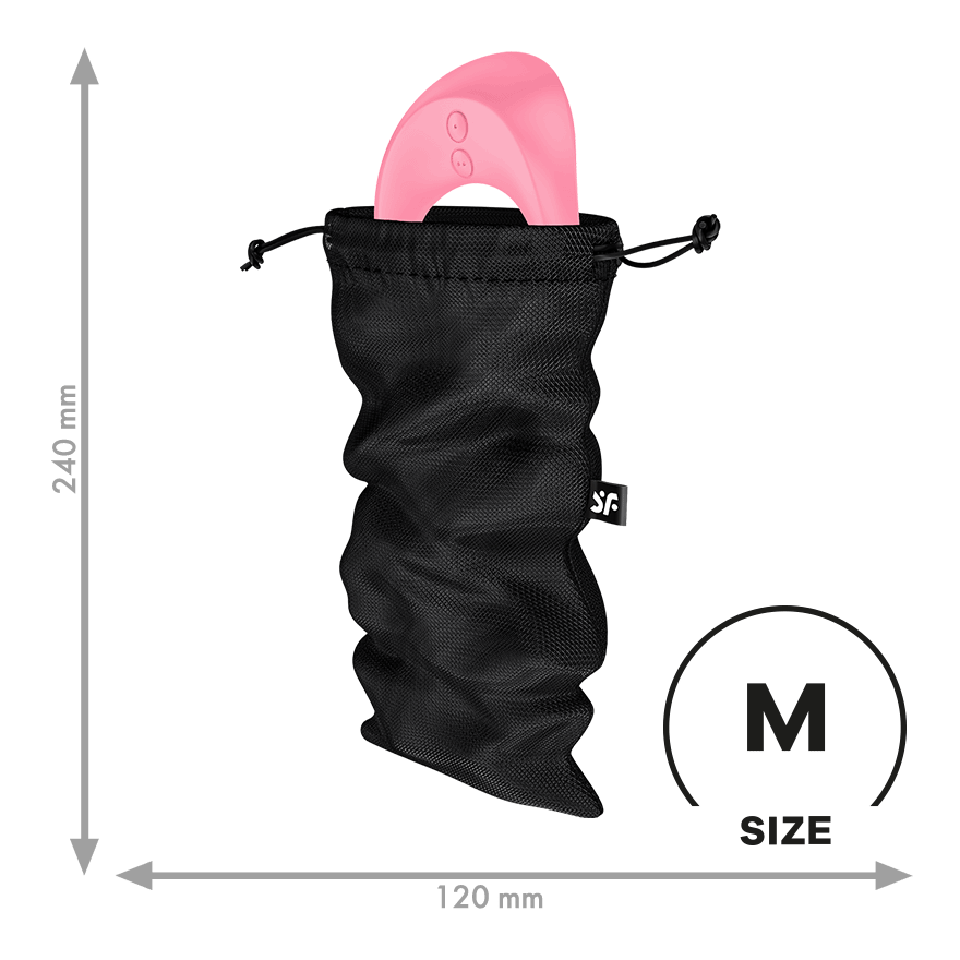 Satisfyer Treasure Bag M Small Toy Storage Bag in Black