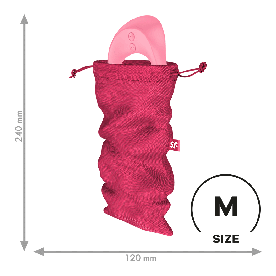 Satisfyer Treasure Bag M Small Toy Storage Bag in Pink