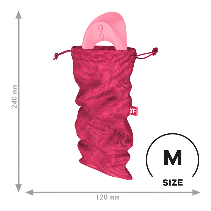 Satisfyer Treasure Bag M Small Toy Storage Bag in Pink