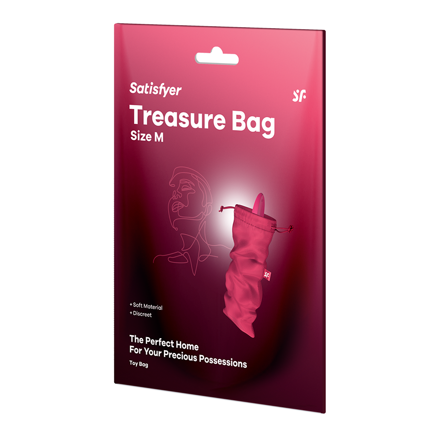 Satisfyer Treasure Bag M Small Toy Storage Bag in Pink