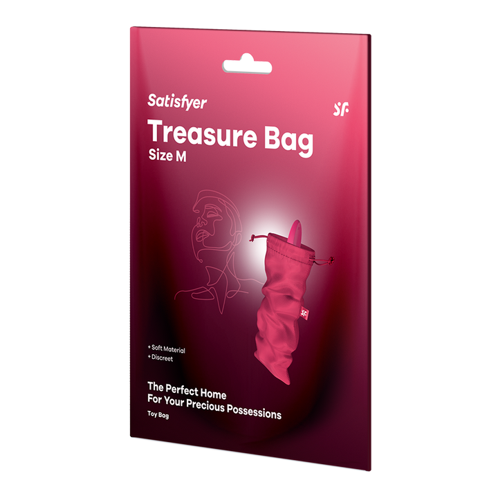 Satisfyer Treasure Bag M Small Toy Storage Bag in Pink
