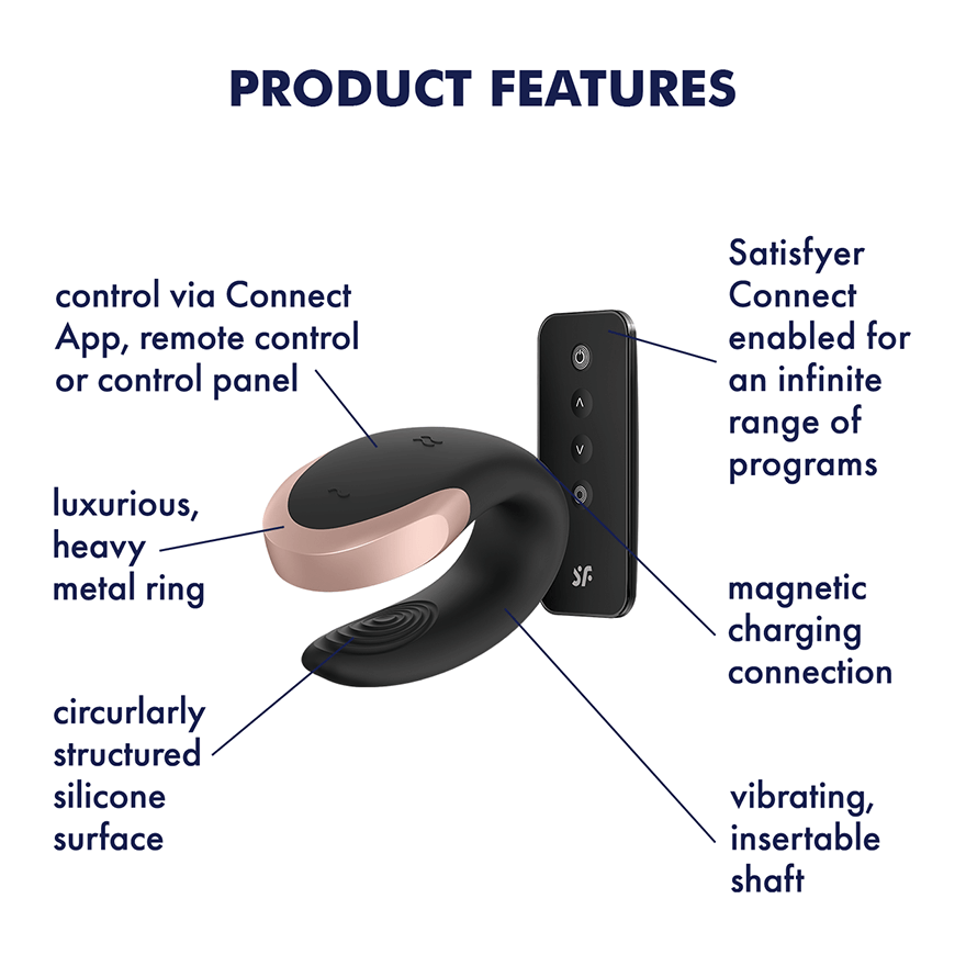 Satisfyer Double Love Connect App Couples Vibrator