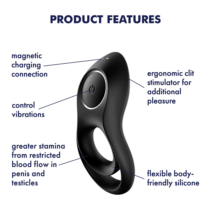 Satisfyer Legendary Duo Vibrating Cock and Ball Ring