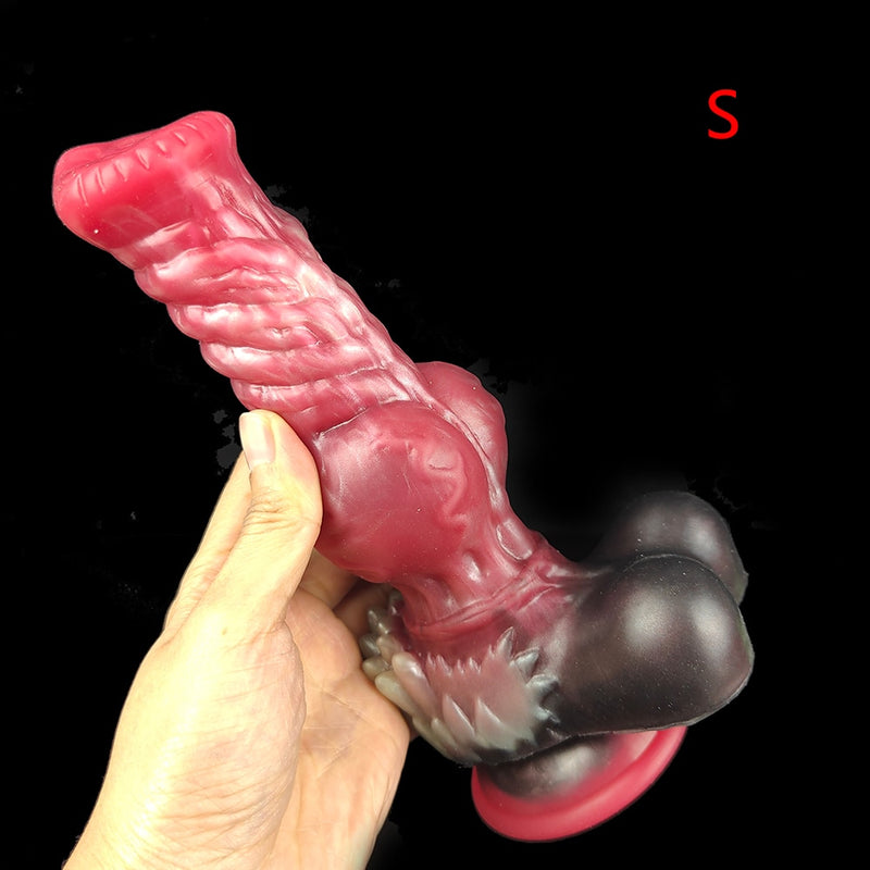 🐺 Wild Fantasy: Silicone Wolf Knot Dildo 🔥💦 - 3 SIZES | Buy 1 & Get a Mystery Gift 🎁