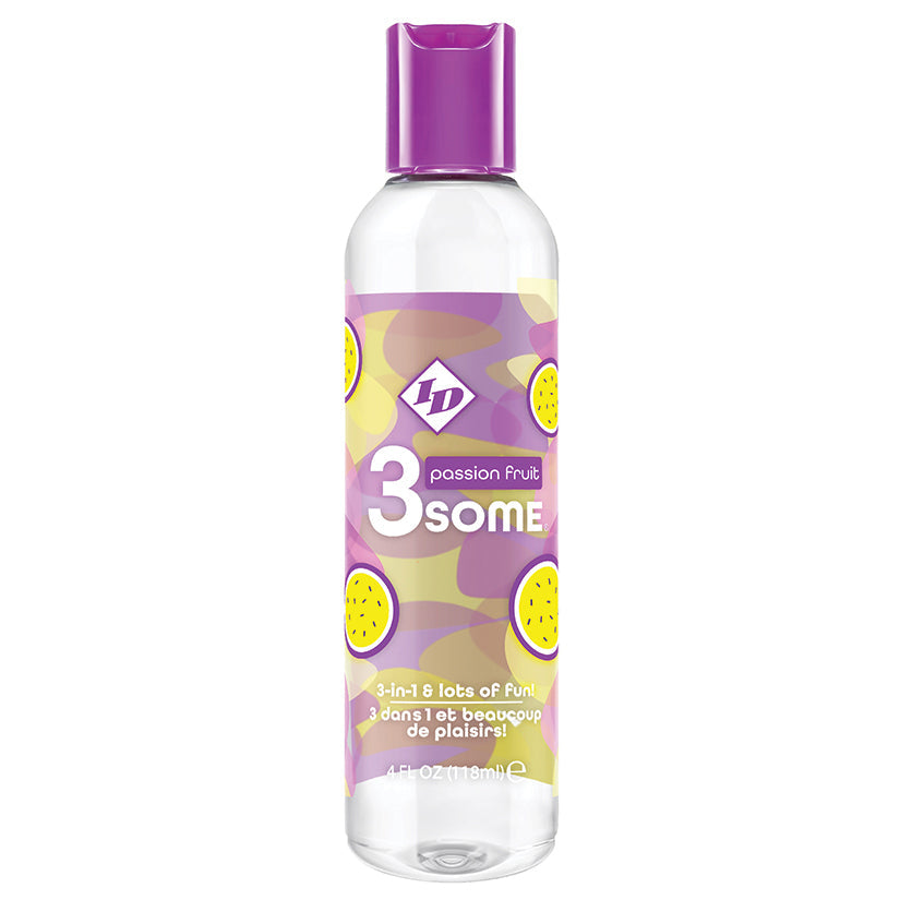 ID 3some Passion Fruit Flavored Warming Lubricant 4 oz