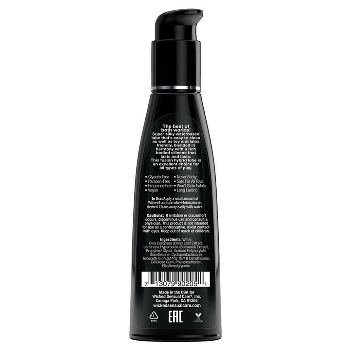Wicked Hybrid Water and Silicone Blended Lubricant 4 fl oz