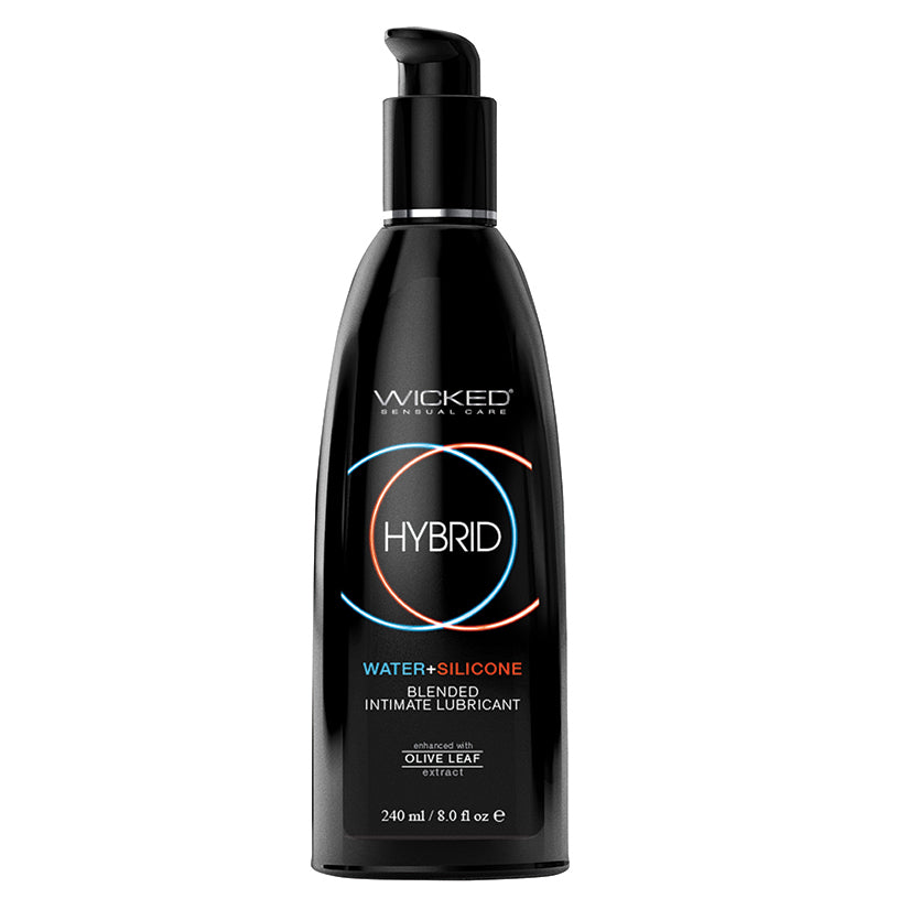 Wicked Hybrid Water and Silicone Lubricant Fragrance Free 8 oz