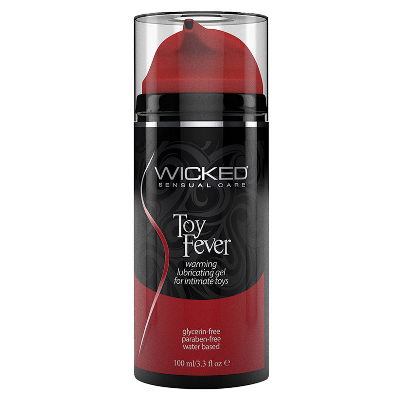 Wicked Toy Fever Warming Water-Based Gel for Toys 3.3 oz