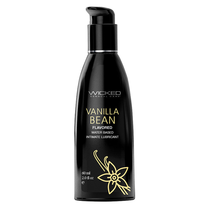 Wicked Aqua Vanilla Bean Flavored Water-Based Lubricant 2 oz