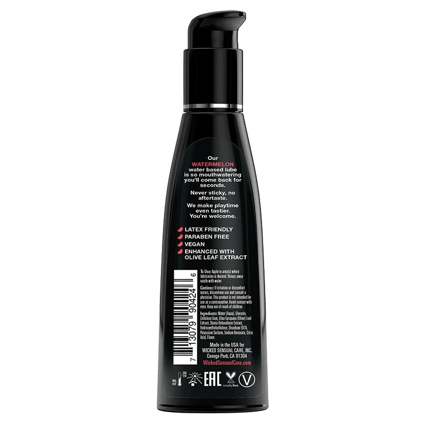 Aqua Watermelon Flavored Water-Based Lubricant 4 oz