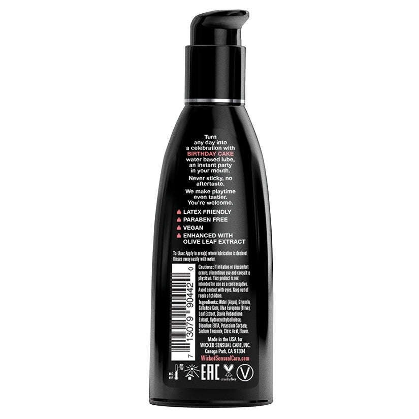 Wicked Aqua Birthday Cake Flavored Lubricant 2 oz