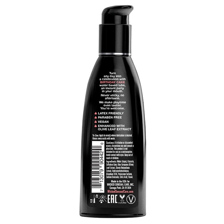 Wicked Aqua Birthday Cake Flavored Lubricant 2 oz