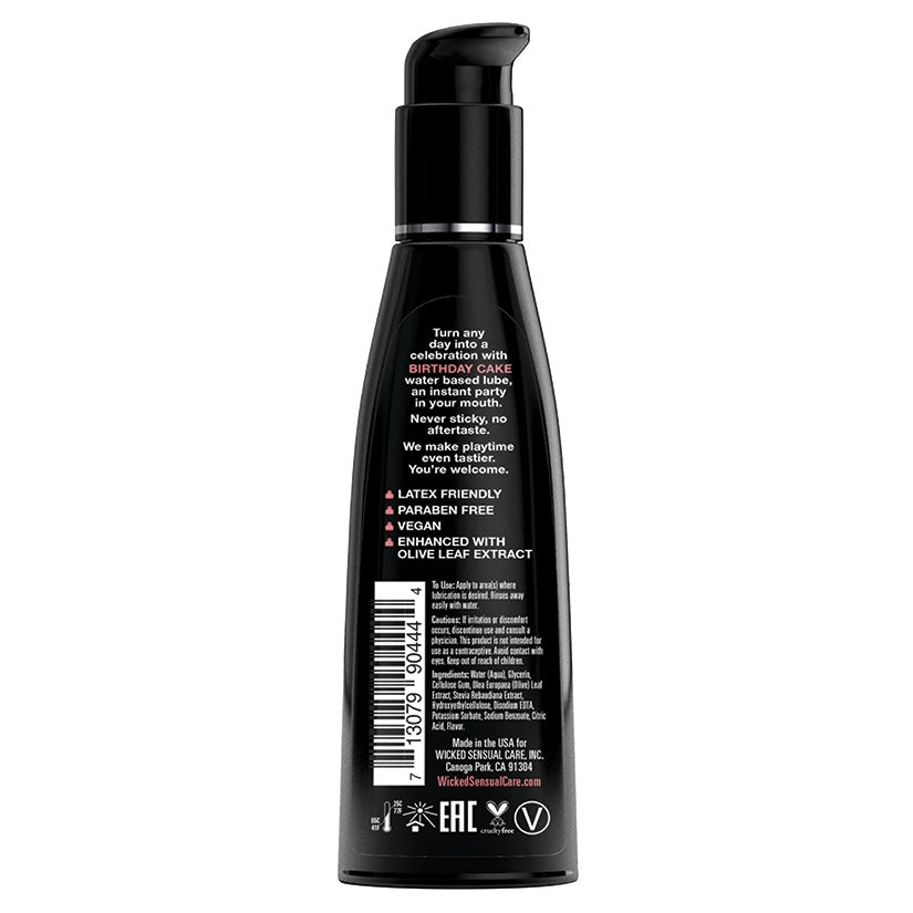 Wicked Aqua Birthday Cake Flavored Lubricant 4 oz