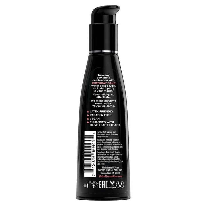 Wicked Aqua Birthday Cake Flavored Lubricant 4 oz