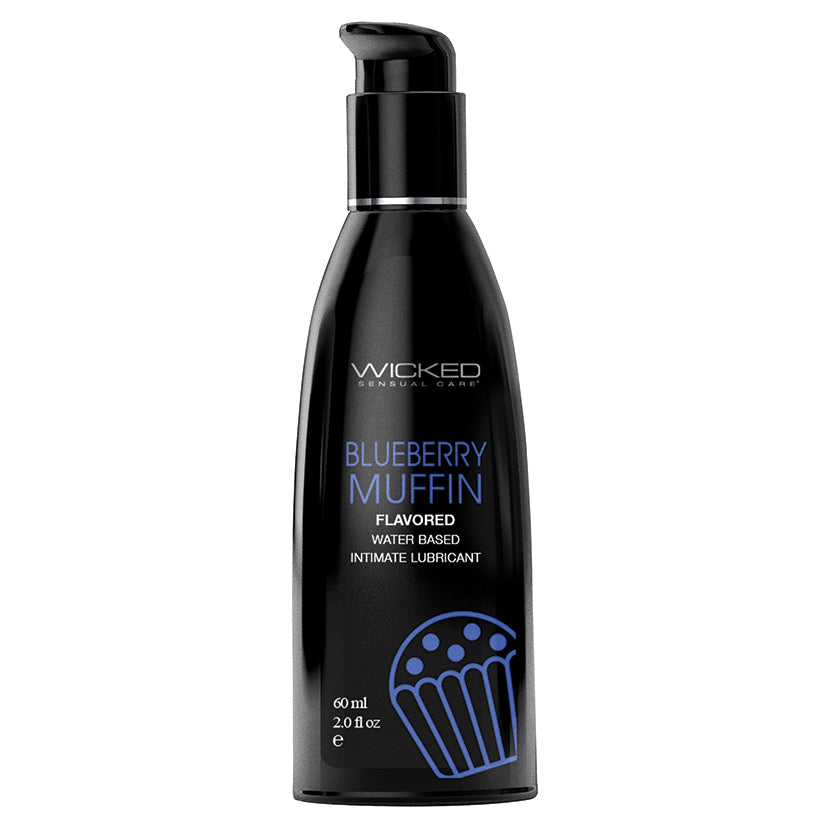 Wicked Aqua Blueberry Muffin Flavored Lubricant 2 oz