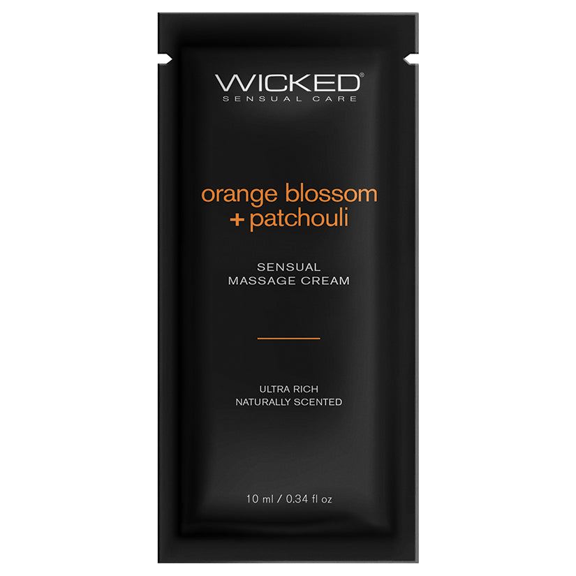 Wicked Sensual Massage Cream Orange Blossom + Patchouli 10ml