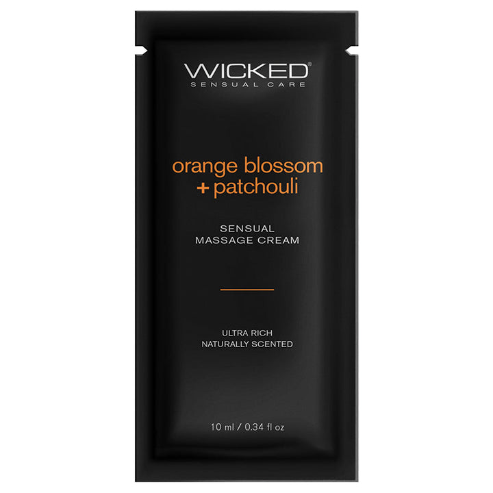 Wicked Sensual Massage Cream Orange Blossom + Patchouli 10ml