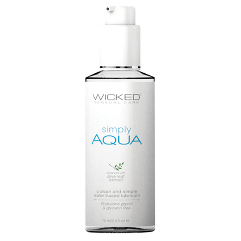 Wicked Simply Aqua Water-Based Lubricant 2.3 oz