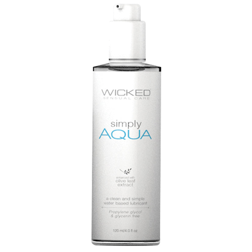 Wicked Simply Aqua Water-Based Lubricant 4 oz