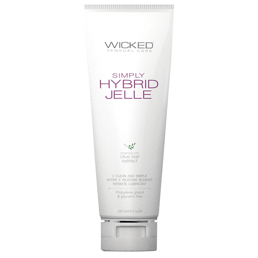 Wicked Simply Hybrid Jelle Gel Lubricant 4 oz