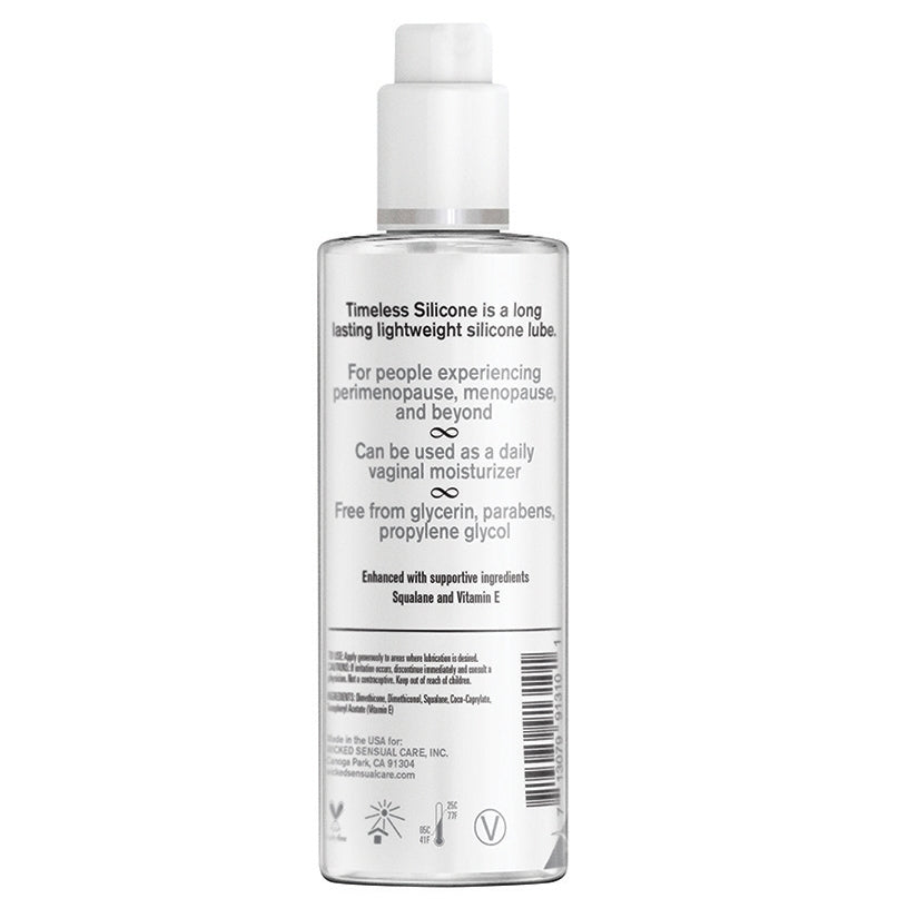 Wicked Simply Timeless Silicone Based Lubricant 4 oz