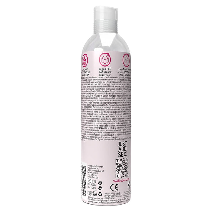 Wet Delicious Oral Play Cupcake Flavored Lubricant 4oz