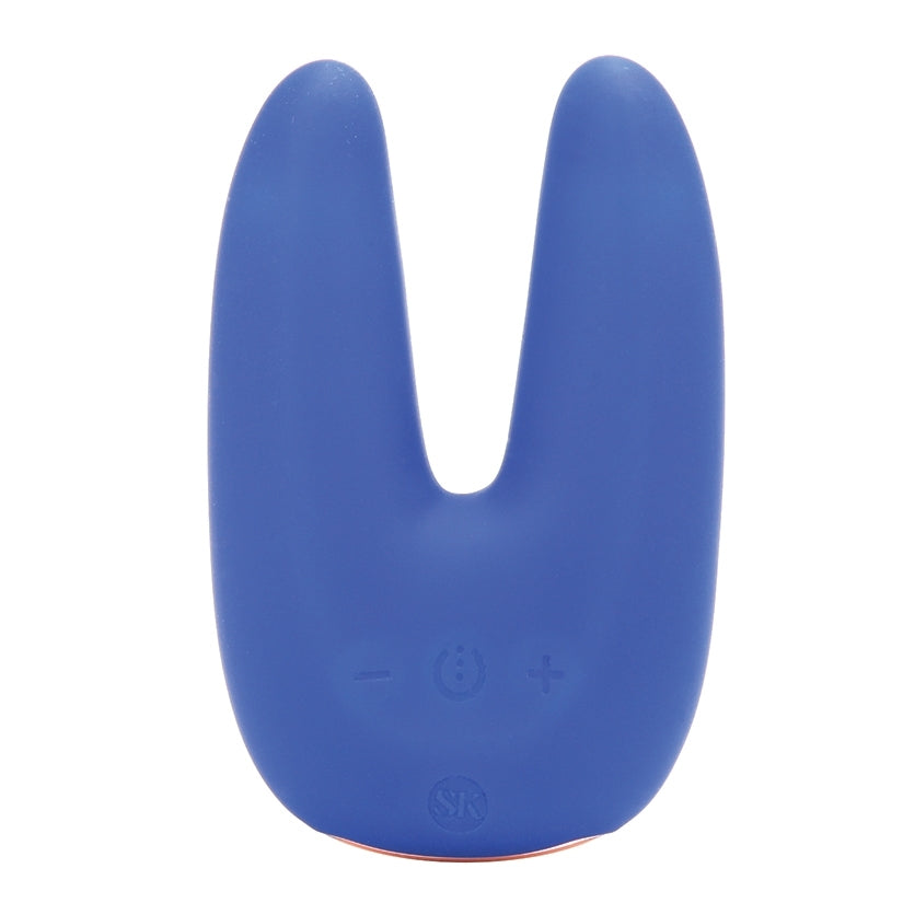 Secret Kisses Dual Motor Clitoral Vibrator, Blue