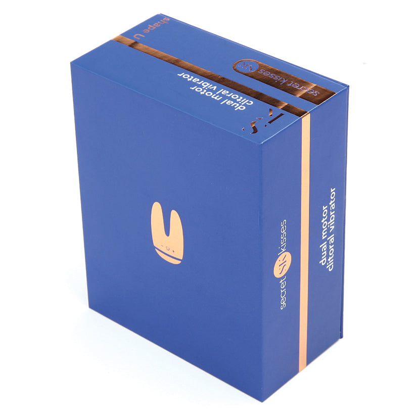 Secret Kisses Dual Motor Clitoral Vibrator, Blue