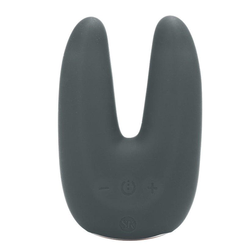 Secret Kisses Dual Motor Clitoral Vibrator, Grey