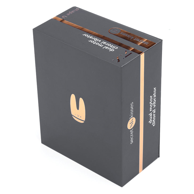 Secret Kisses Dual Motor Clitoral Vibrator, Grey