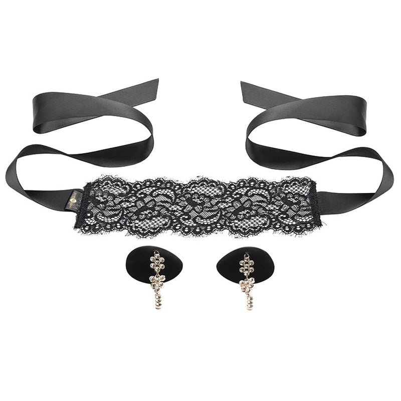 Secret Kisses Temptation Set - Blindfold + Pasties