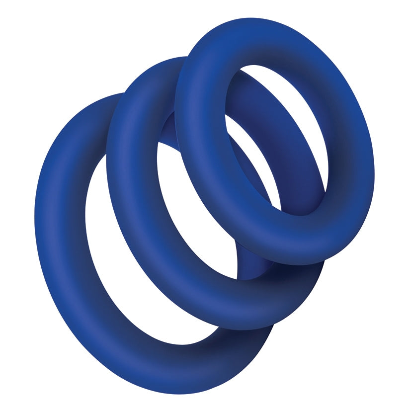 Zolo Extra Thick Silicone Cock Ring 3-Pack