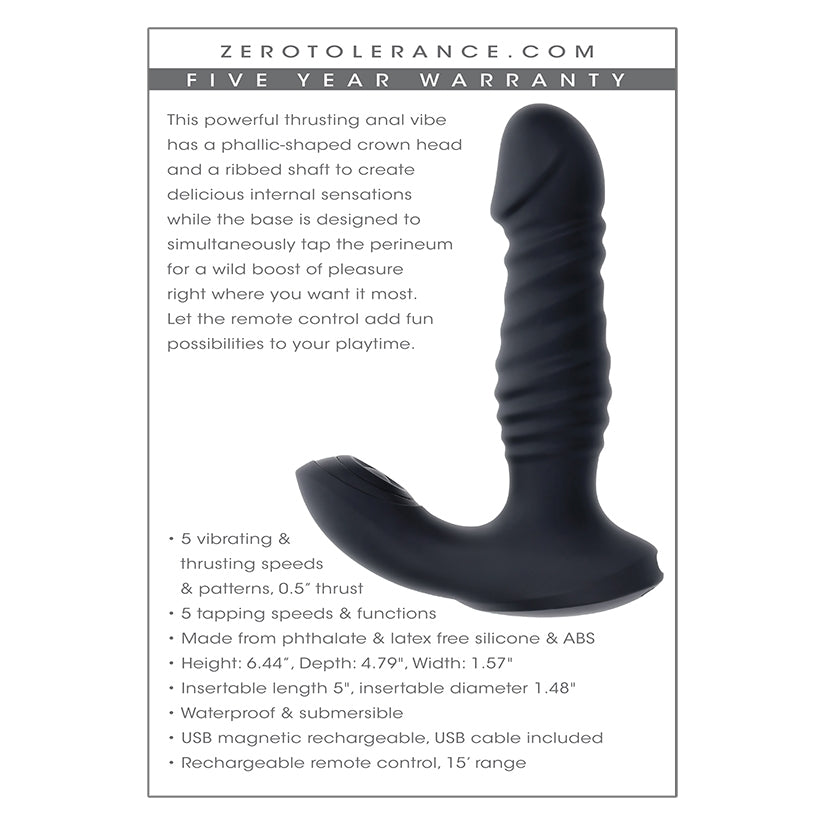 Zero Tolerance Striker Thrusting Anal Vibrator