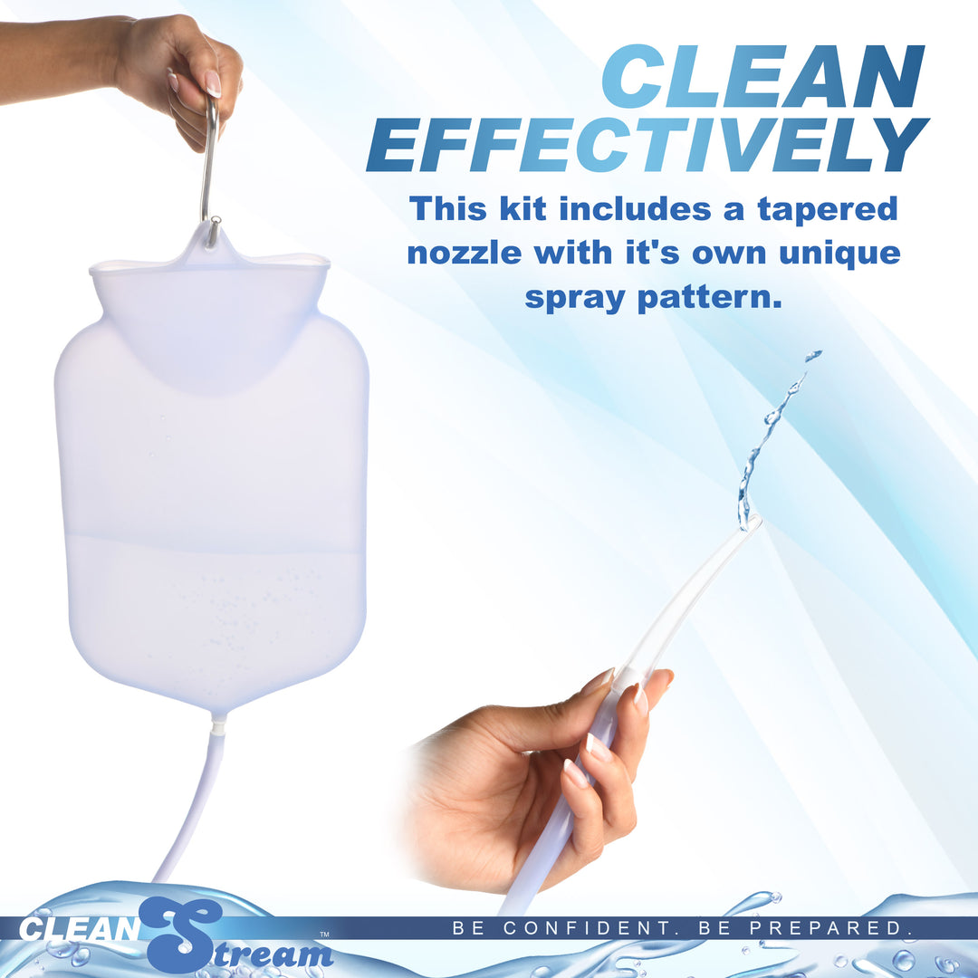 Silicone Open Flow Top Douche and Enema Bag