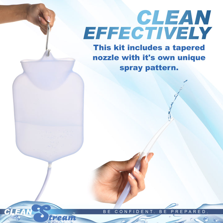 Silicone Open Flow Top Douche and Enema Bag