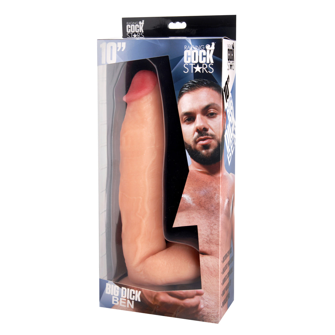 10 Inch Big Dick Ben Large Realistic Dildo - Huge Realistic Dildo - Big Realistic Dildo