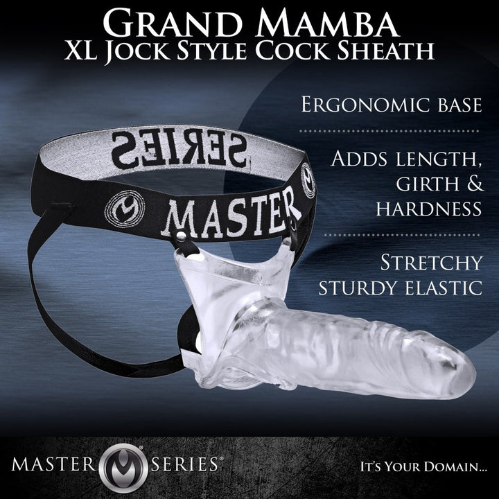 Grand Mamba XL Jock Style 8 Inch Penis Extender Cock Sheath