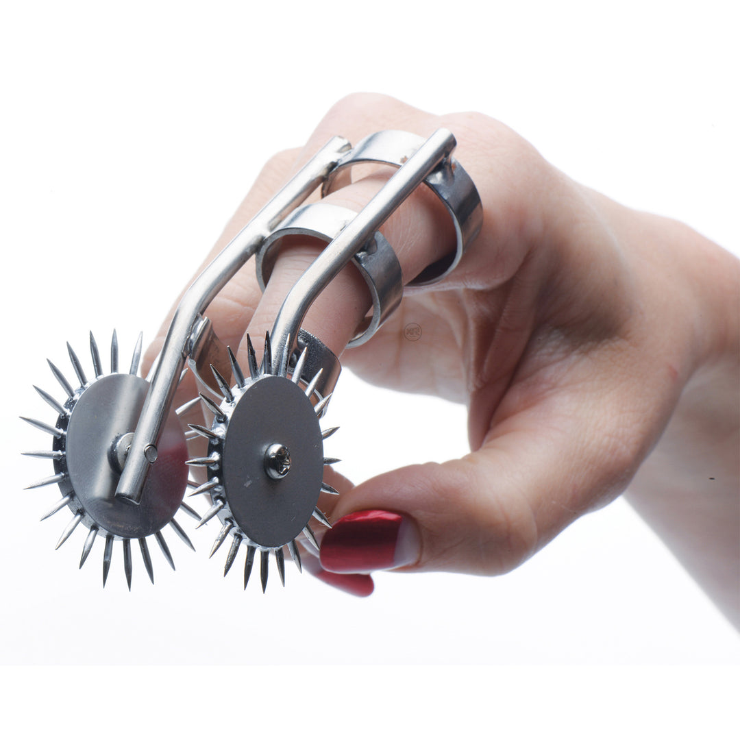 Spikes Double Finger Pinwheel - Wartenberg Pinwheel