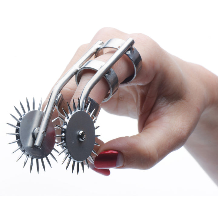 Spikes Double Finger Pinwheel - Wartenberg Pinwheel