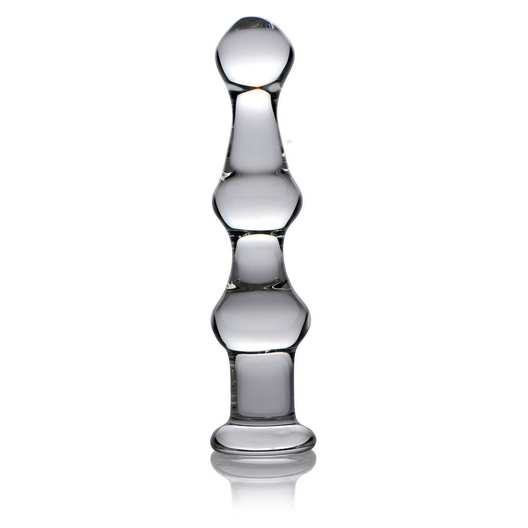 Mammoth 3 Bumps 10-Inch Huge Glass Dildo