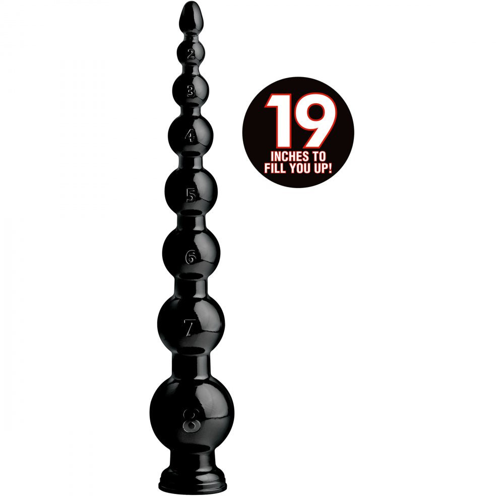Hosed & Beaded 19 Inch Graduated Anal Snake