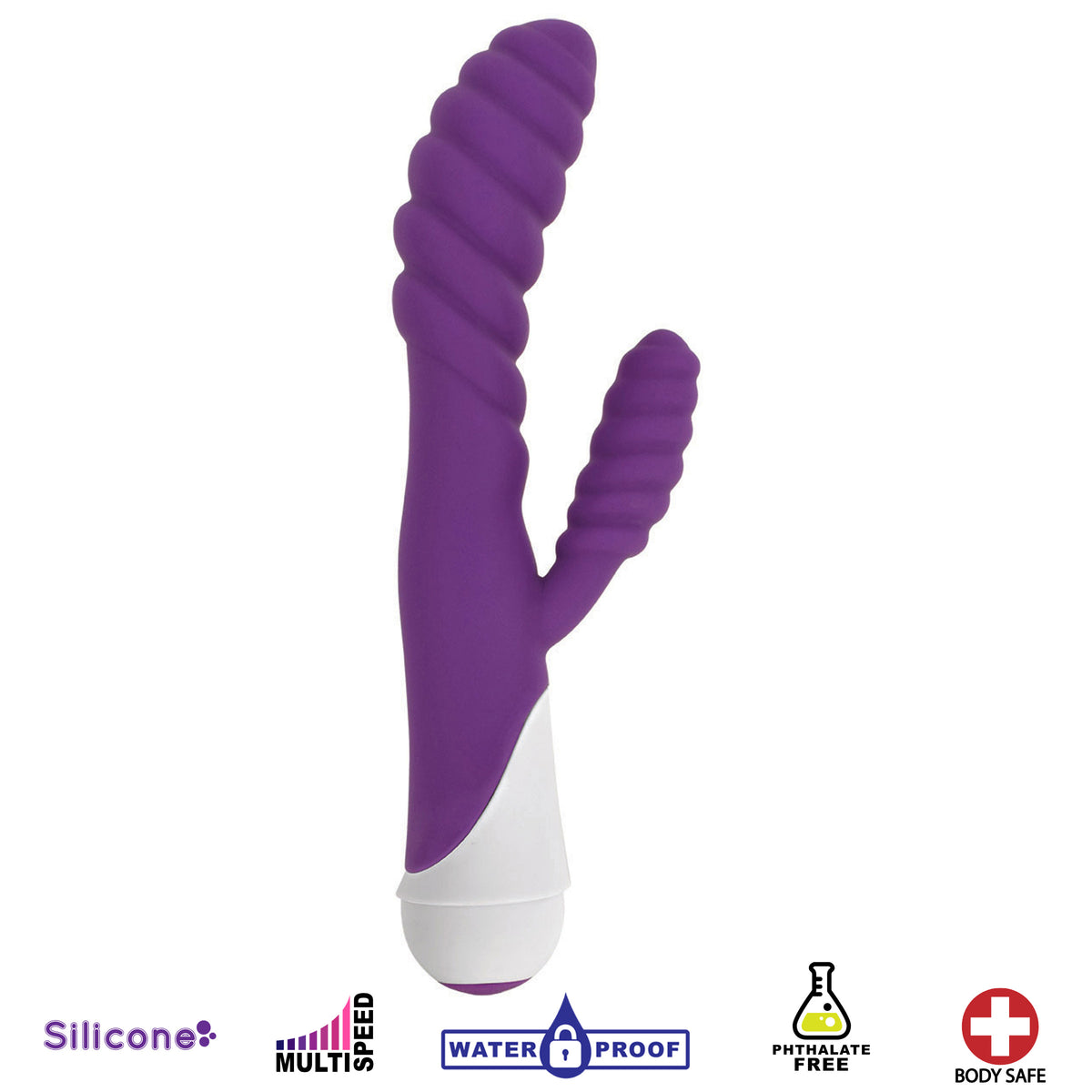 Diana 20X Rippled Silicone Rabbit Vibrator