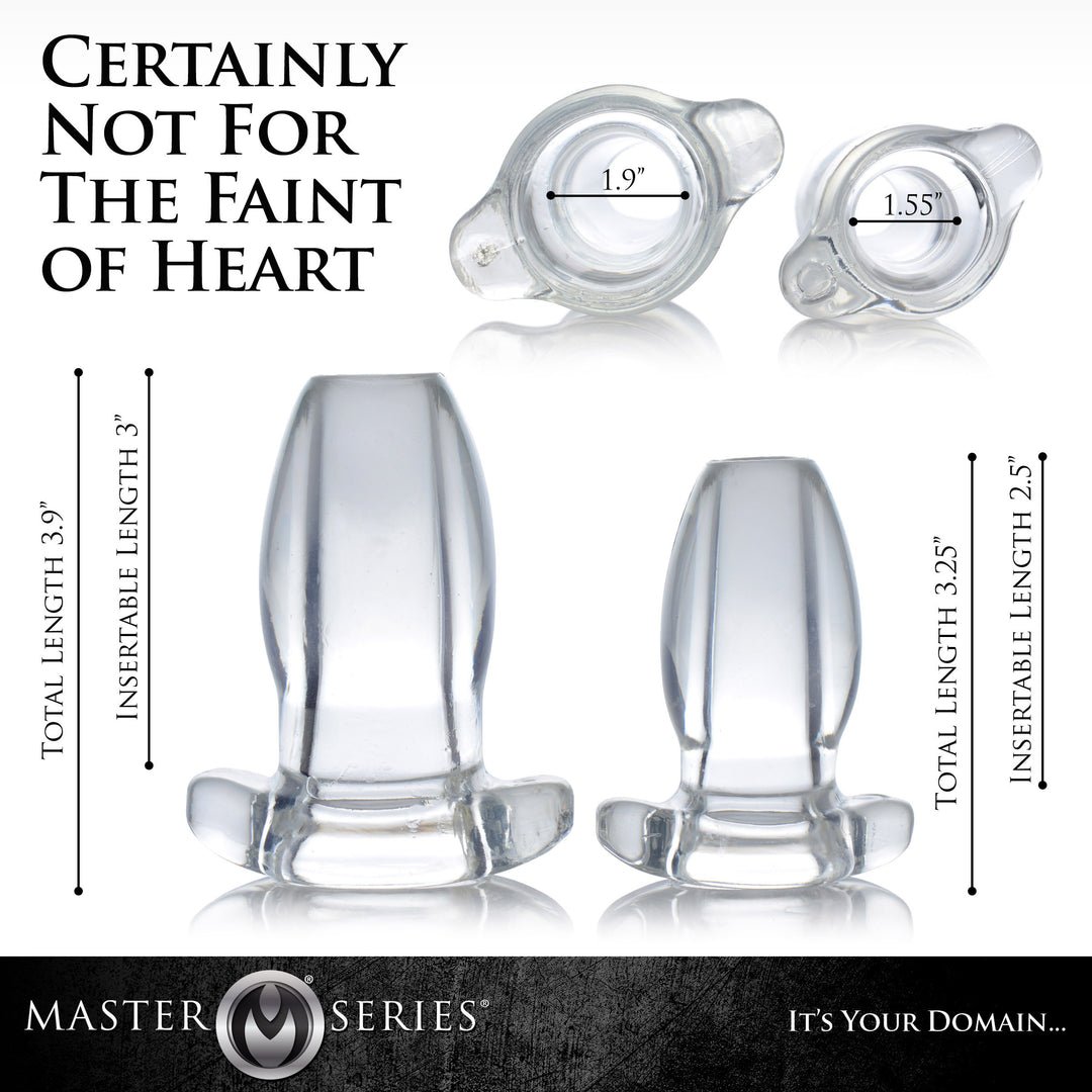 PeepHole Clear Hollow Anal Plug