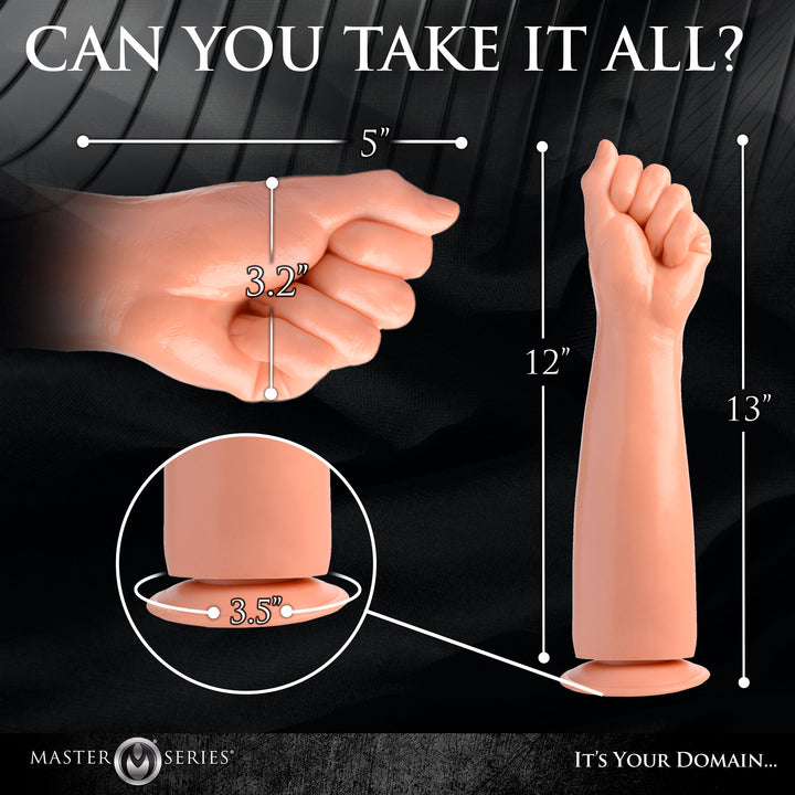 13 Inch Clenched Fist Fisting Dildo - Extreme Dildo - Long Anal Toy - Giant Anal Toy