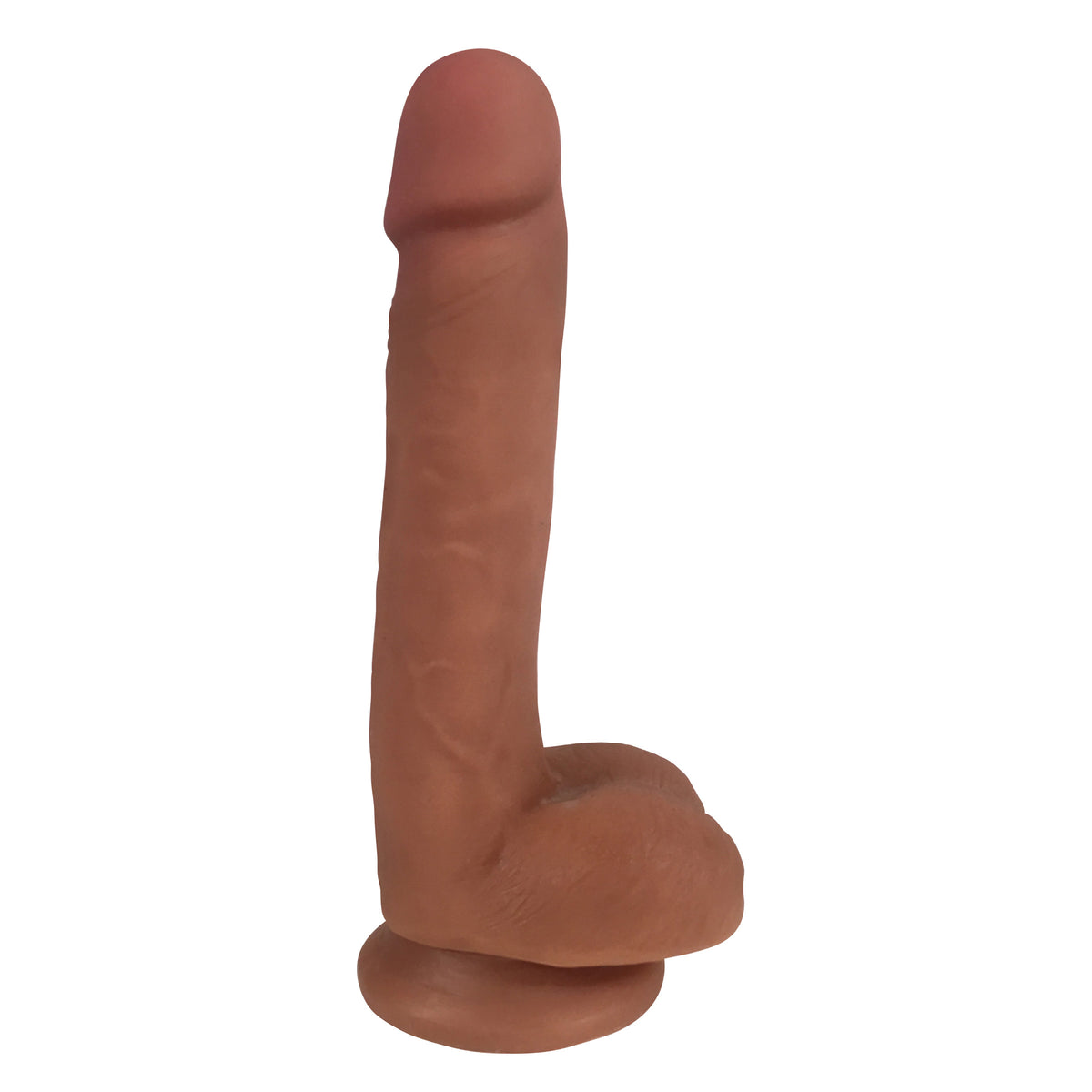 Easy Riders 7 Inch Dual Density Dildo with Balls in Tan