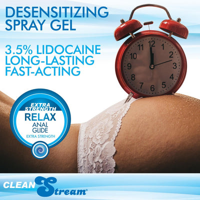 Lube Applicator Relax Desensitizing Lubricant With Nozzle Tip - 8 oz.